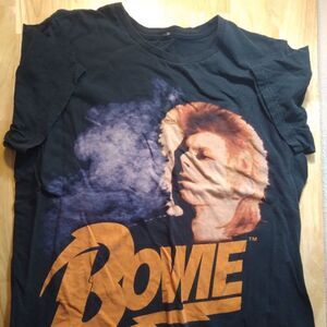 David Bowie Spell Out Graphic Band T-Shirt